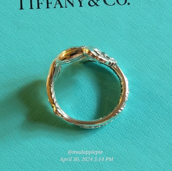 1885 Tiffany & Company Marigold Spoon Ring in Sterling Silver Luxury Vintage #30 - Picture 9 of 16